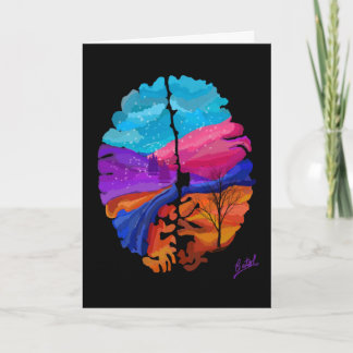 Cartão cerebral de inverno