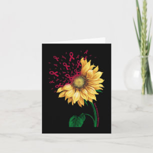 Cartão Cérebro Aneurismo SENSIBILIZAÇÃO Sunflower Burgund