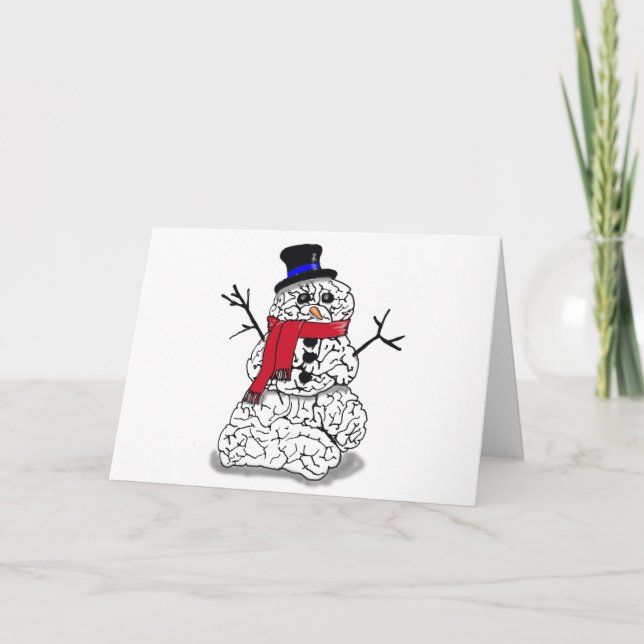 Cartão Cérebro da Neve (Frente)