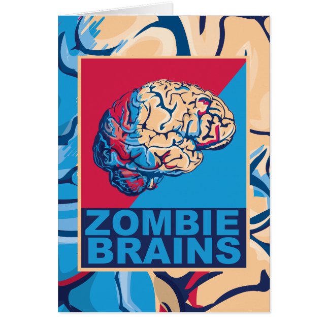 Cartão Cérebro de Zumbi (Frente)