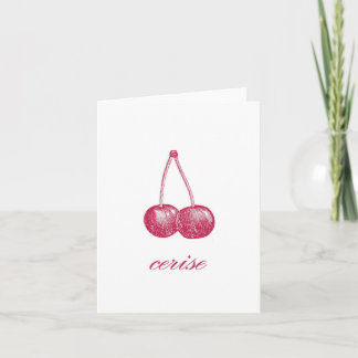 Cartão Cereja (Cerise) Notecards