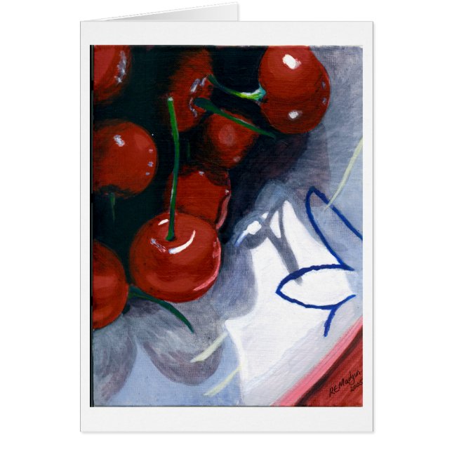 Cartão Cerejas ácidas (Frente)