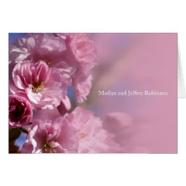 Cartão cerejeira floresce casamento ou qualquer ocasião