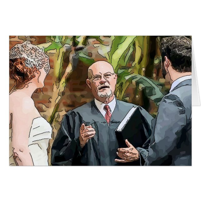 Cartão Cerimônia de casamento (Frente Horizontal)
