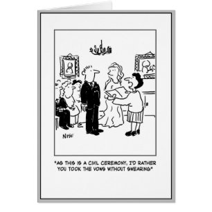 Cartão Cerimônia de Casamento Civil numa Secretaria