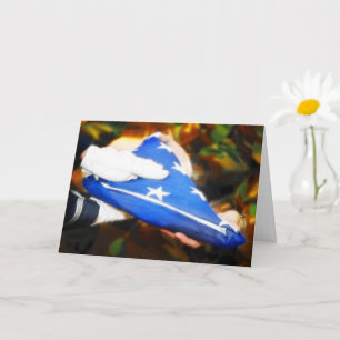 Cartão Cerimônia Militar do Dia dos Veteranos