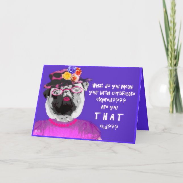 Cartão certidão de nascimento e pug expirados (Frente)