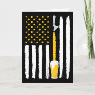 Cartão Cerveja Artesanal Bandeira Americana EUA 4 de Julh