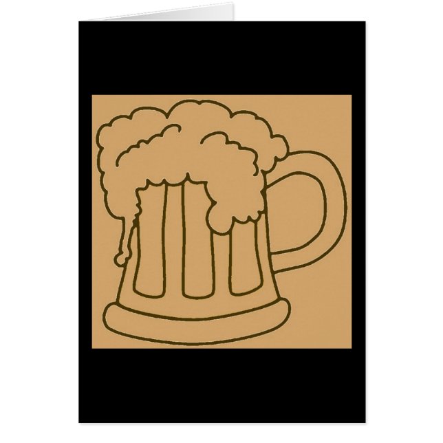 Cartão Cerveja Em Mug/Oktoberfest (Frente)