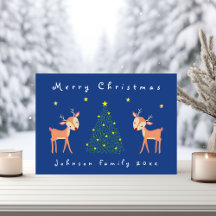 Cerveja Fofa com Árvore de Natal e Estrelas