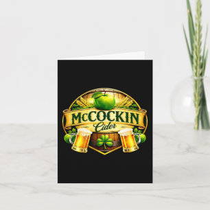 Cartão Cerveja mccockin mccain humor engraçado do dia de 