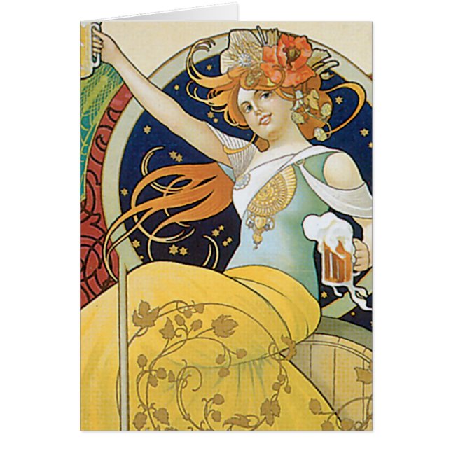 Cartão Cerveja Nouveau (Frente)