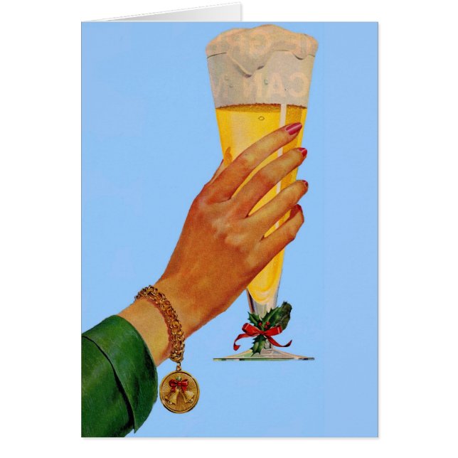 Cartão cerveja para o Natal (Frente)