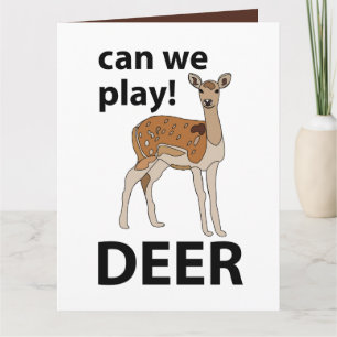 Cartão Cerveja Podemos Brincar Cerveja Cute Deer
