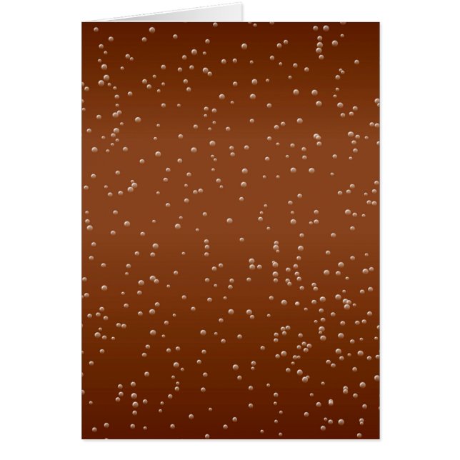 Cartão Cerveja Raiz com Arte de Fundo de Pequenas Bolhas (Frente)