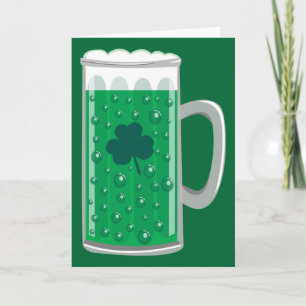 Cartão Cerveja verde