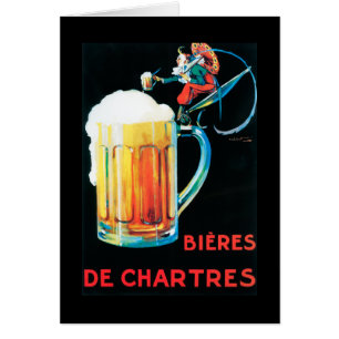 Cartão Cervejas do poster do promocional de Chartres