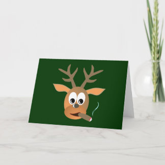 Cartão Cervo cigarro deer cigar