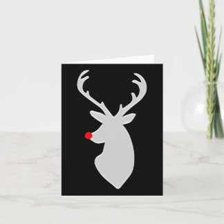 Cartão Cervo Hip Com Nariz De Rudolph Presente De Natal