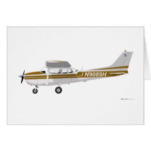 Cartão Cessna 172 Skyhawk Brown