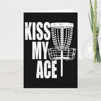 Cartão Cesta de Disc Golf Kiss My Ace - Presente do Dia d