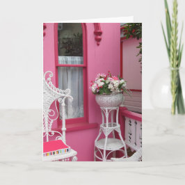 Cartão Cesta de Flor Branca a Rosa - Vinha de Martha