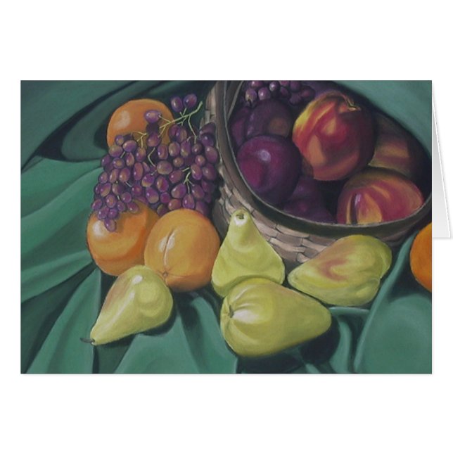 Cartão Cesta de fruta (Frente Horizontal)