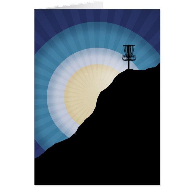 Cartão Cesta Numa Montanha (Frente)