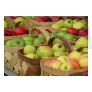 Cartão Cestas de Apple no mercado