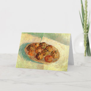 Cartão Cesto de Maçãs para Pissarro por Vincent van Gogh