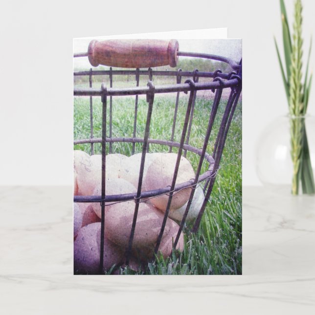 Cartão Cesto de Ovos, Todas as Ocasiões Saudação (Frente)