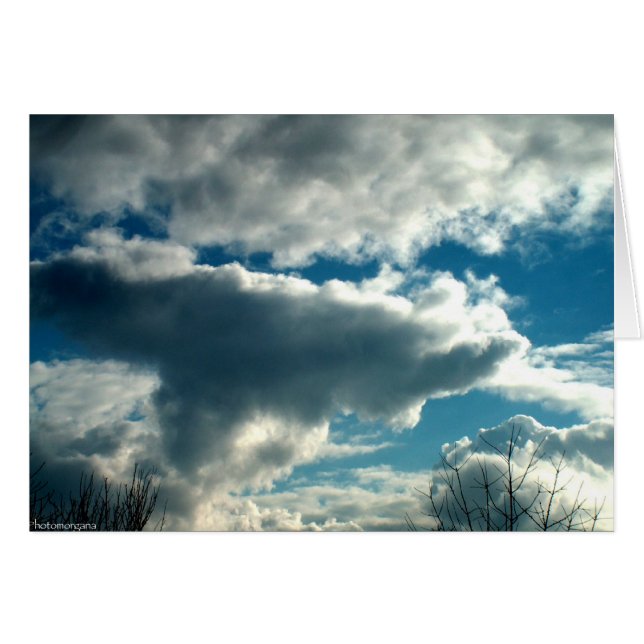 Cartão Céu azul (Frente Horizontal)