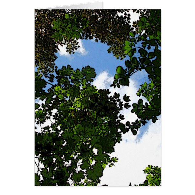 Cartão Céu Azul ESPERO Vindo (Frente)