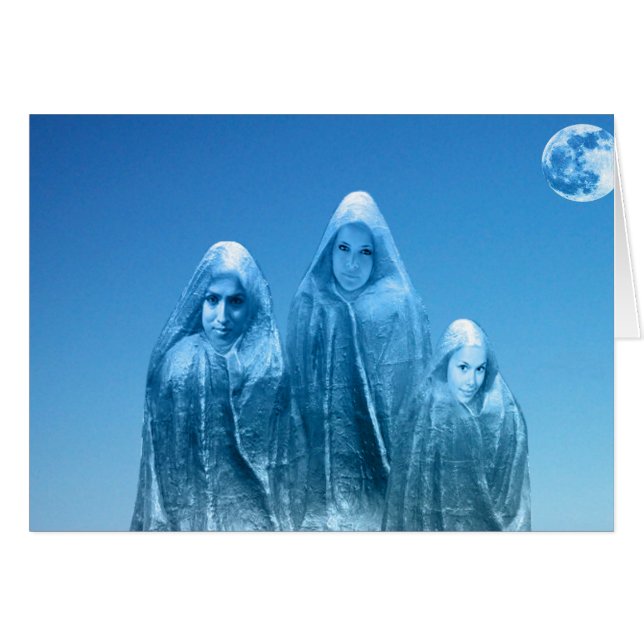 Cartão Céu azul gelado (Frente Horizontal)