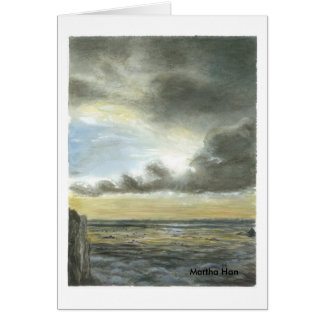Cartão Céu do oceano de Oregon