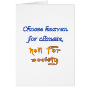 Cartão Céu/inferno