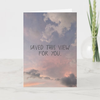 Cartão Céu Personalizado Salvei Esta Vista Para Você