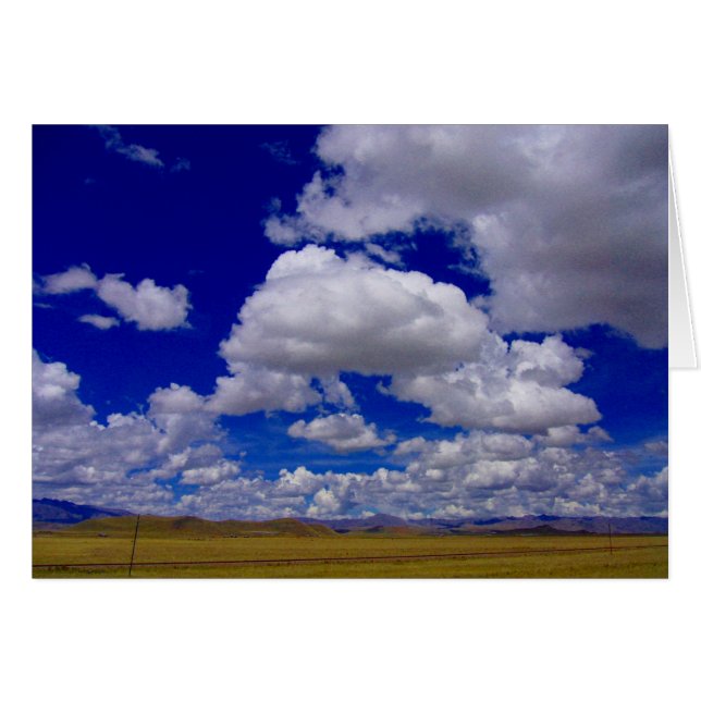 Cartão céu peruano (Frente Horizontal)
