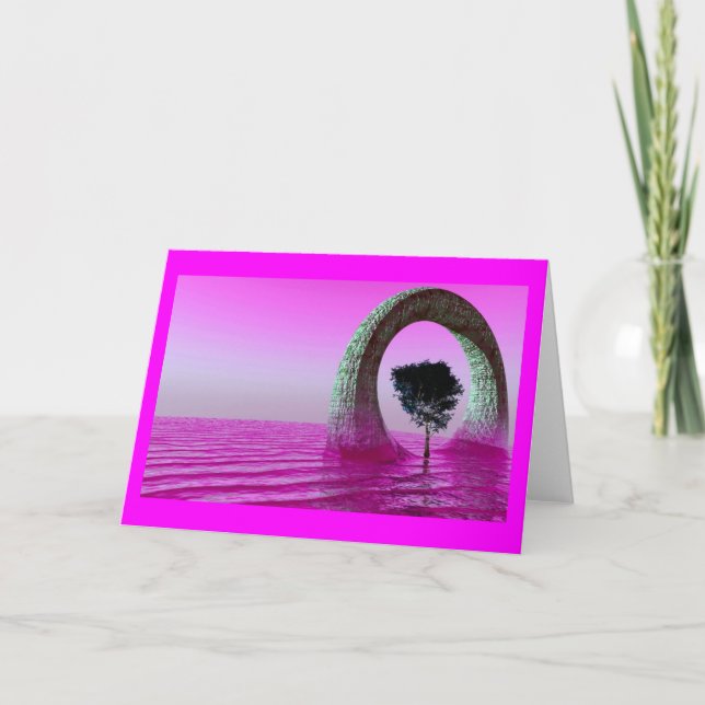 Cartão céu roxo (Frente)