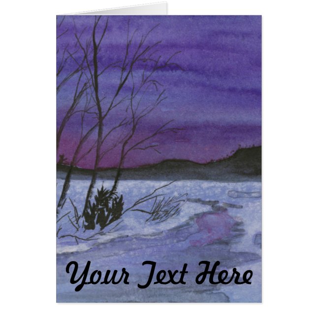 Cartão Céu Roxo (Frente)