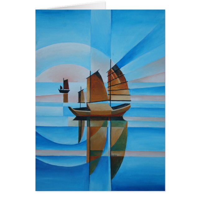 Cartão Céu Suave, Mares Cerulenos e Lixo Cubista (Frente)