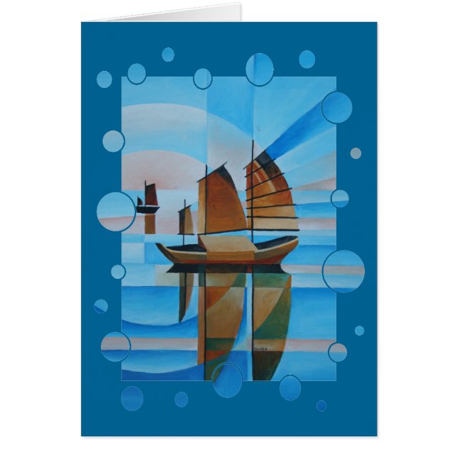 Cartão Céu Suave, Mares Cerulenos e Lixo Cubista (Frente)