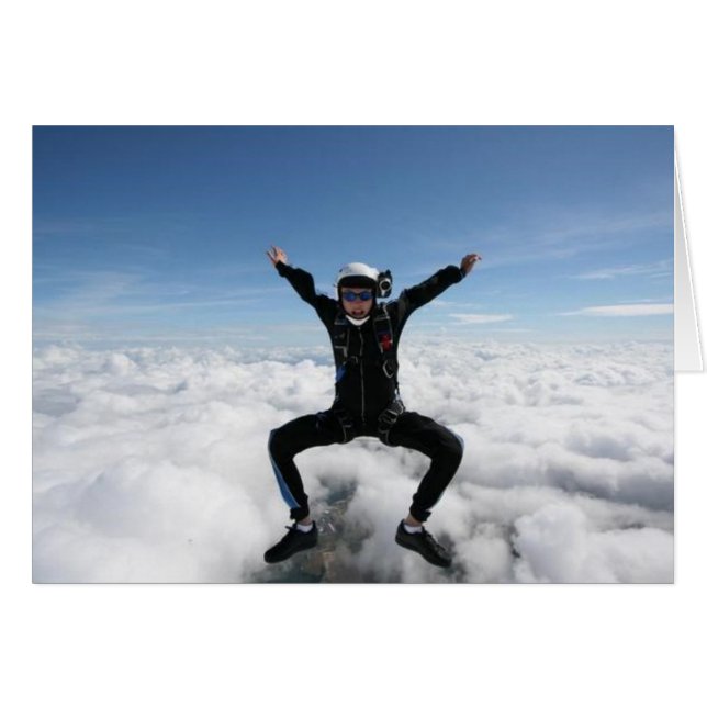 Cartão Céus azuis para sempre (Frente Horizontal)