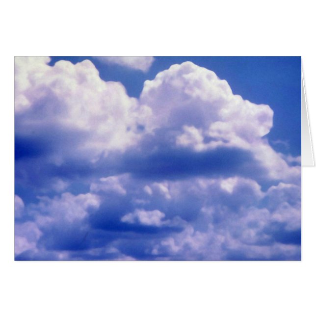 Cartão Céus Cumulus (Frente Horizontal)