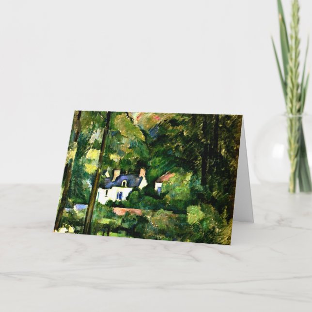 Cartão Cezanne - Casas na Grécia-1881, (Frente)