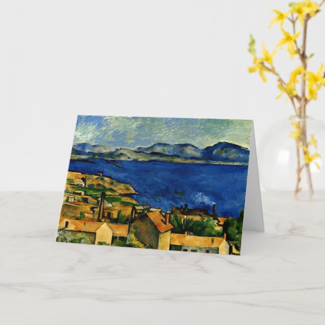 Cartão Cezanne - Golfo de Marselha visto de L'Estaque (Flor Amarela)