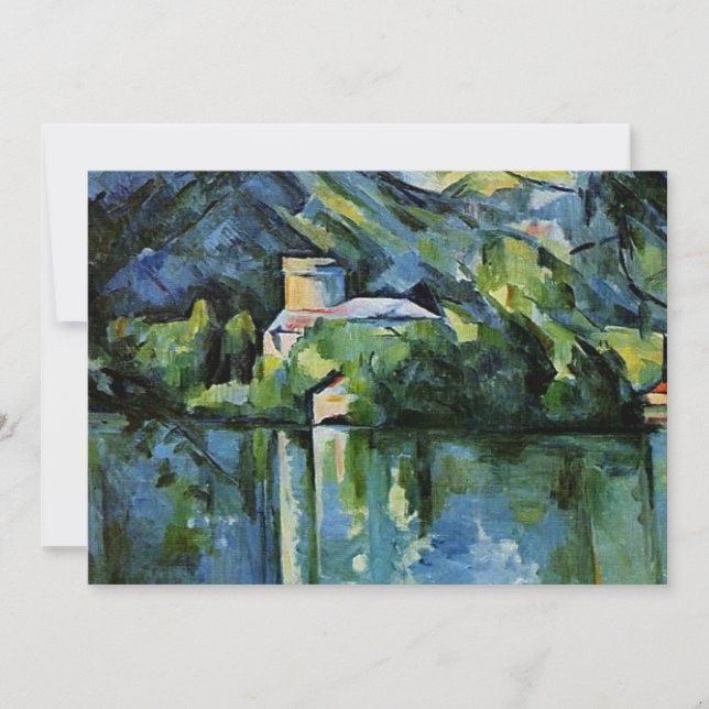 Cartão Cezanne - Lac d'Annecy (Frente)
