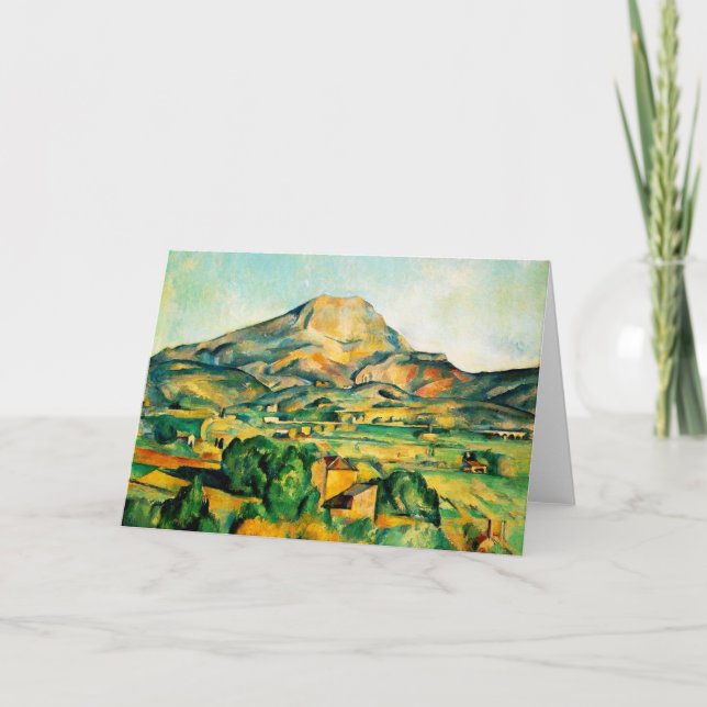 Cartão Cezanne Mont Sainte-Victoire Greeting Card (Frente)