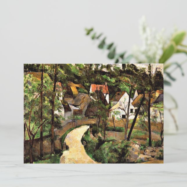 Cartão Cezanne - Uma Virada na Estrada (Em pé/Frente)
