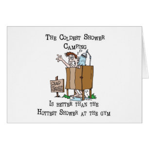 Cartão Chá de acampamento